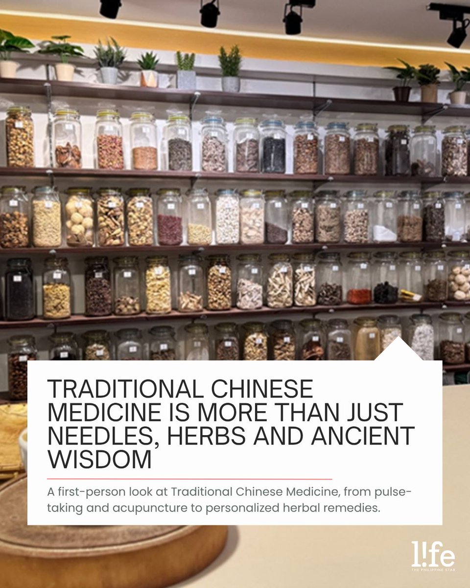 philstarlife's tweet photo. A CLOSER LOOK AT TRADITIONAL CHINESE MEDICINE

Curious about what a Traditional Chinese Medicine consultation is actually like? There’s more to it than just acupuncture. 

READ: https://t.co/h0S6A1rYwy https://t.co/BSQrYp6qCi