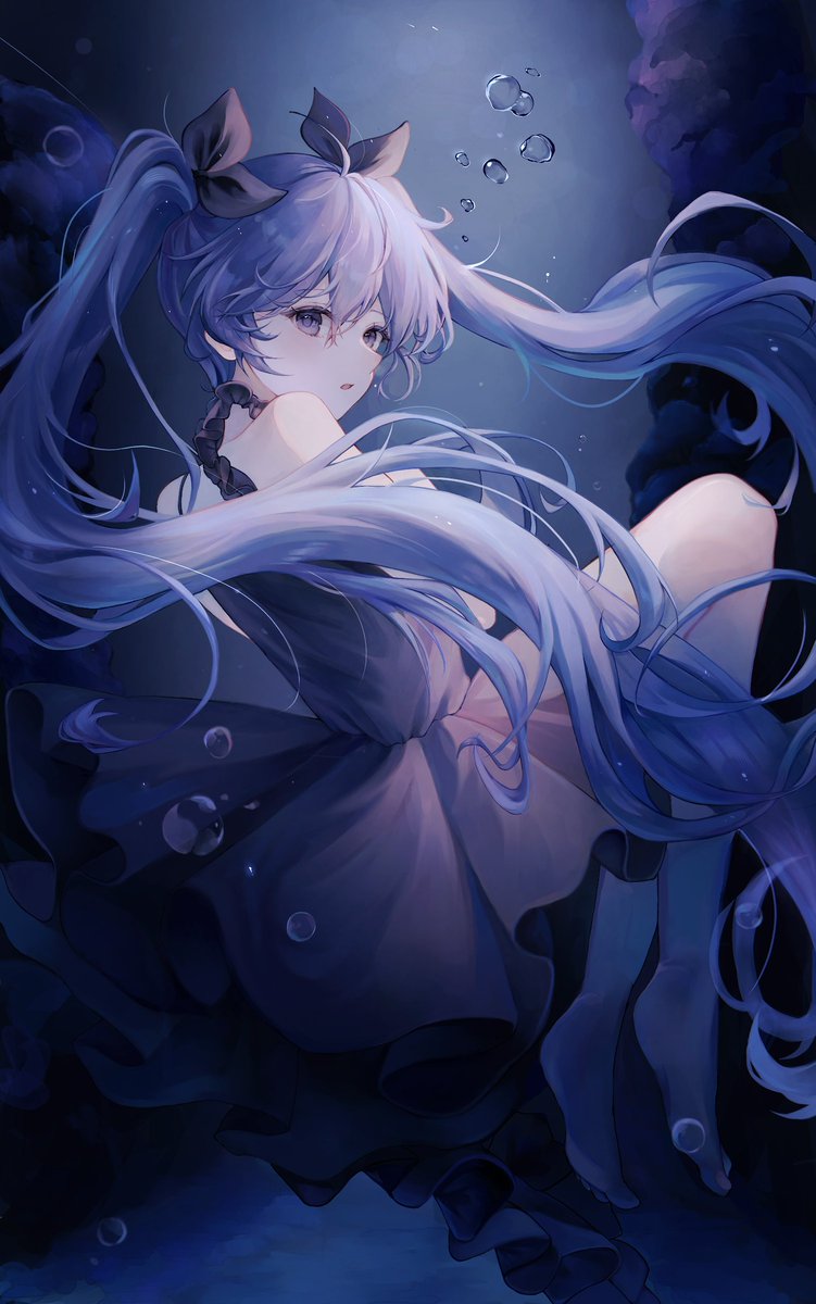 Iam_sayao's tweet photo. 「嘘つきな私･･･」
#深海少女 #初音ミク https://t.co/OcLMcrziW3