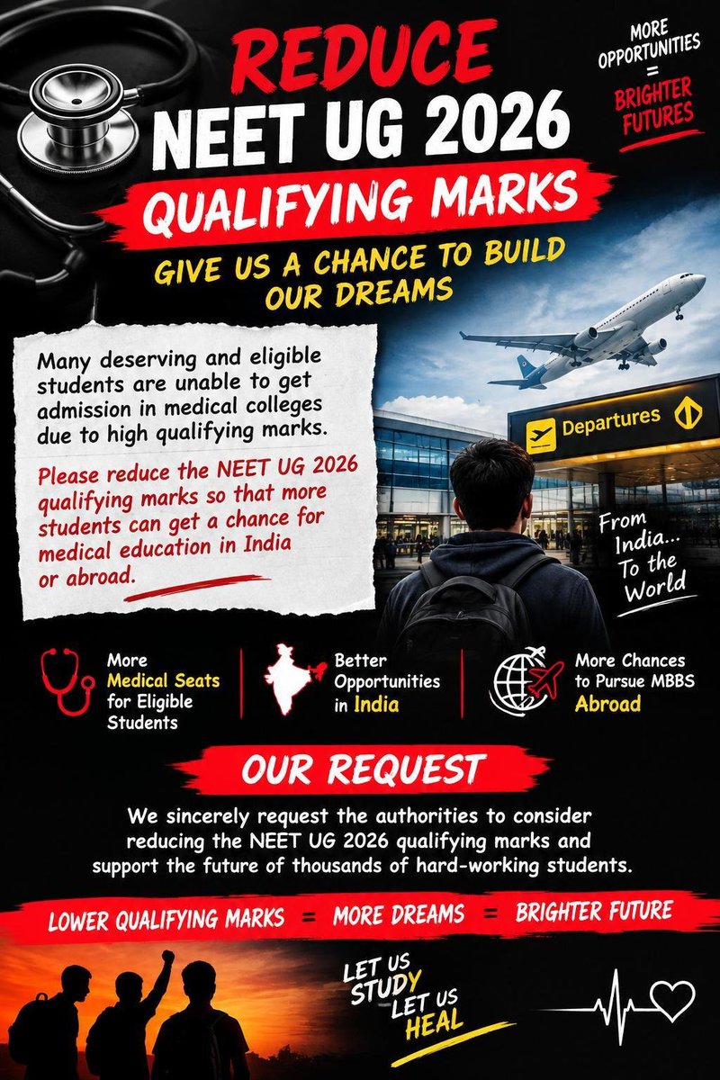 RUDRAJOYSAHA's tweet photo. #ReduceNEETQualifyingcutoff https://t.co/tevzTpGLxy