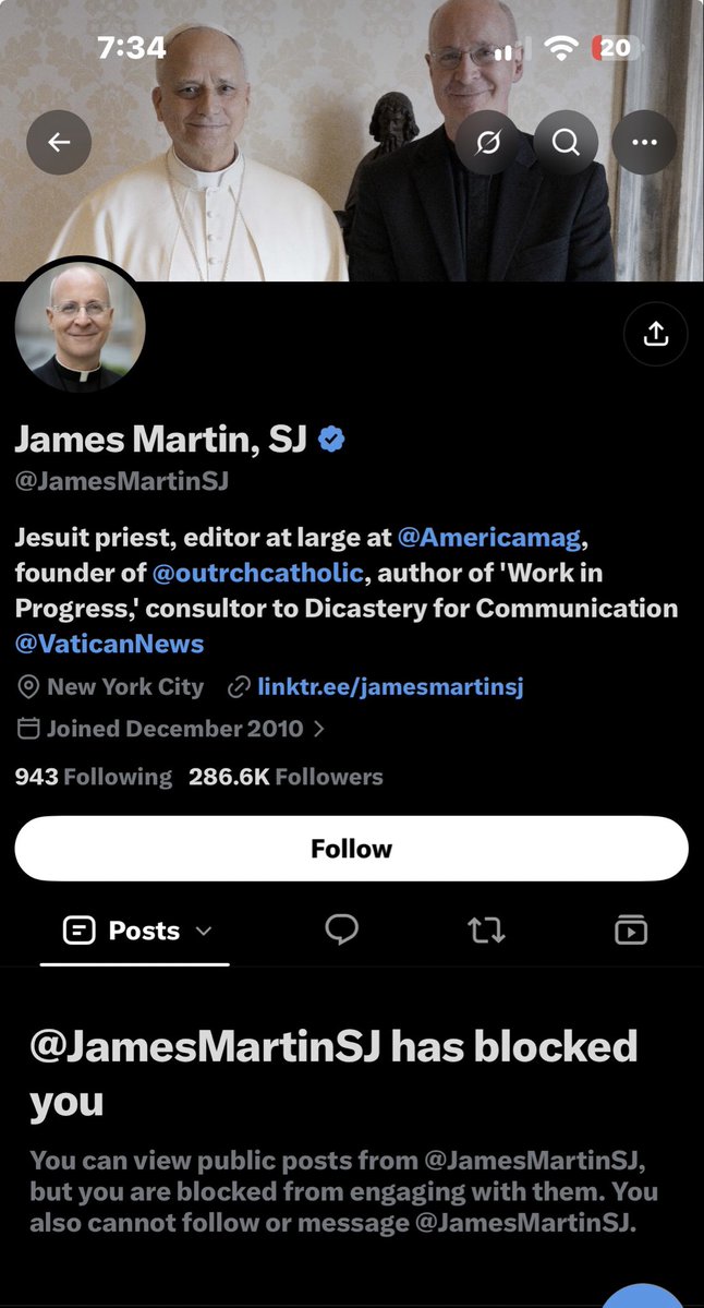 ComptntHonorius's tweet photo. Wait a minute, how long has James Martin had me blocked? https://t.co/4uhgPER722