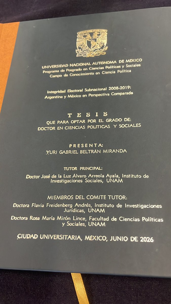CamDemLATAM's tweet photo. 🎓 Felicitamos a nuestro investigador @yuribeltran por la obtención del grado de Doctor en Ciencias Políticas y Sociales por la UNAM. Celebramos este importante logro y le deseamos muchos éxitos en su trayectoria académica y profesional. 👏

#GoyaUniversidad https://t.co/vMtzdVfUtA