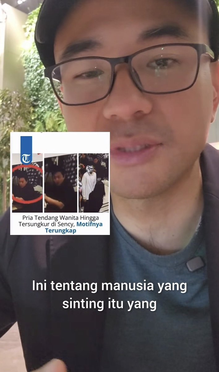 karirfess's tweet photo. baru tau dari video bapak ini..

kalo ternyata pelaku pemukulan ke perempuan di sency kemarin, ialah seorang laki2 yg berusia 43 tahun, pengangguran dan masih tinggal bersama orang tuanya~

bapak ini juga ngejelasin pentingnya pola pengasuhan anak supaya tidak terjadi hal demikian

👀