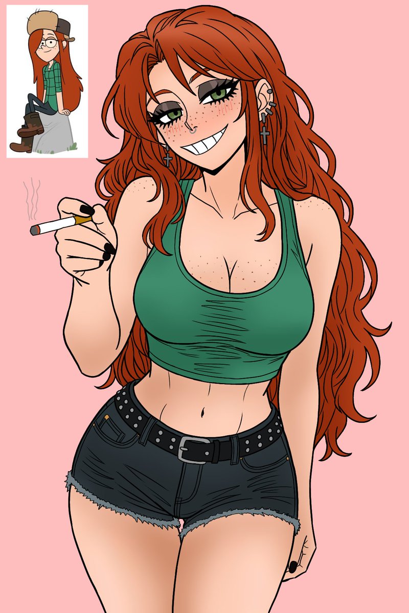 Uselessdegen9's tweet photo. Alt girl Wendy #fanart #art #digitalart #illustration #cartoon #sfwart #disney https://t.co/lANbE6JOJx