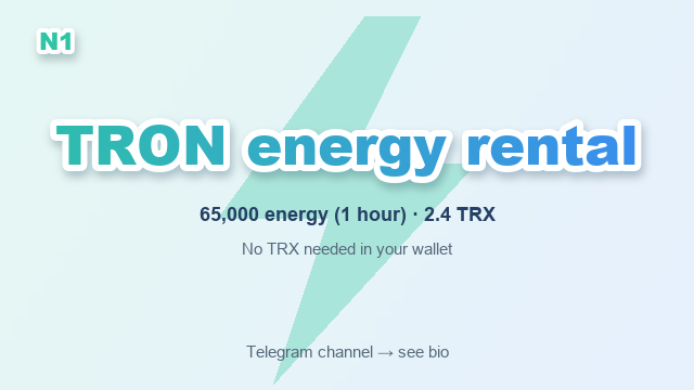 Dodietatlocqd's tweet photo. If you keep TRX around just to pay transfer fees, you don't have to.
TRX energy rental: 65k energy for 2.4 TRX. Delivered within a minute.
No TRX burn on USDT transfers.
Bio has the channel #USDTfee https://t.co/Yp8VGdULWN