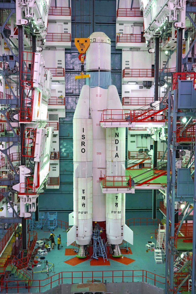 ISROSpaceflight's tweet photo. 🚨 𝗜𝗦𝗥𝗢 𝘀𝗲𝘁 𝘁𝗼 𝗹𝗮𝘂𝗻𝗰𝗵 𝗡𝗩𝗦-𝟬𝟯 (𝗡𝗮𝘃𝗜𝗖) 𝗶𝗻 𝗢𝗰𝘁 𝟭𝟱-𝟮𝟬, 𝗚𝗦𝗟𝗩-𝗙𝟭𝟴 𝗶𝗻𝘁𝗲𝗴𝗿𝗮𝘁𝗶𝗼𝗻 𝘂𝗻𝗱𝗲𝗿𝘄𝗮𝘆!

Just 2 weeks after their last launch, ISRO has begun the launch campaign of their next mission to rescue India's NavIC constellation! 🚀

NVS-03, weighing in at 2.2 tons, is the 3rd satellite in the 2nd generation of India's satellite navigation constellation 'NavIC'.
It will be launched into a Geostationary Transfer Orbit (GTO) on a GSLV rocket, after which the satellite will use its on board propulsion to enter into a Geostationary Earth Orbit (GEO).

So far, the first stage of the GSLV-F18 vehicle has been stacked, with its launch expected to take place between October 15-20, 2026.

This is going to be a crucial mission as out of the total 11 satellites launched till date in the 1st & 2nd generations of NavIC, only 3 remain currently operational due to mass failures of imported Swiss atomic clocks on 1st gen sats and the failure of NVS-02 (2nd gen) to reach GEO.
As a result, the constellation currently does not fulfill its minimum 4 satellite requirement to stay operational and remains in a defunct state.

If successful, NVS-03 will finally bring NavIC back into service by adding the 4th active satellite in the constellation!

This is also going to be the 5th-to-last launch of the GSLV rocket.
