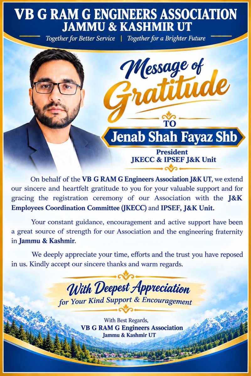 JKVBGRAMGENG's tweet photo. Gratitude @ShahFay67820600 https://t.co/tA7fs4h5Xc