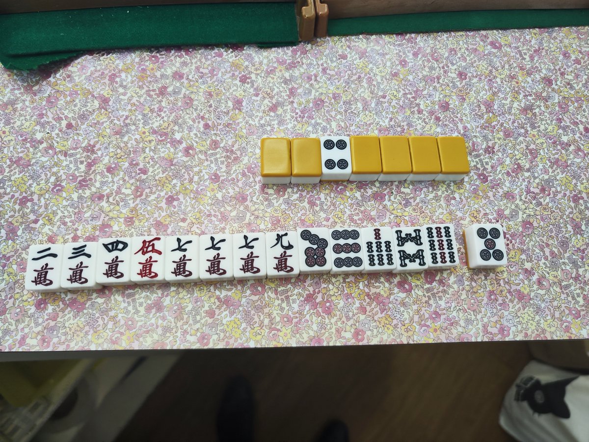 zero_0801's tweet photo. 北家・4巡目
何か切らないと進みません https://t.co/vDU3OPoSUh