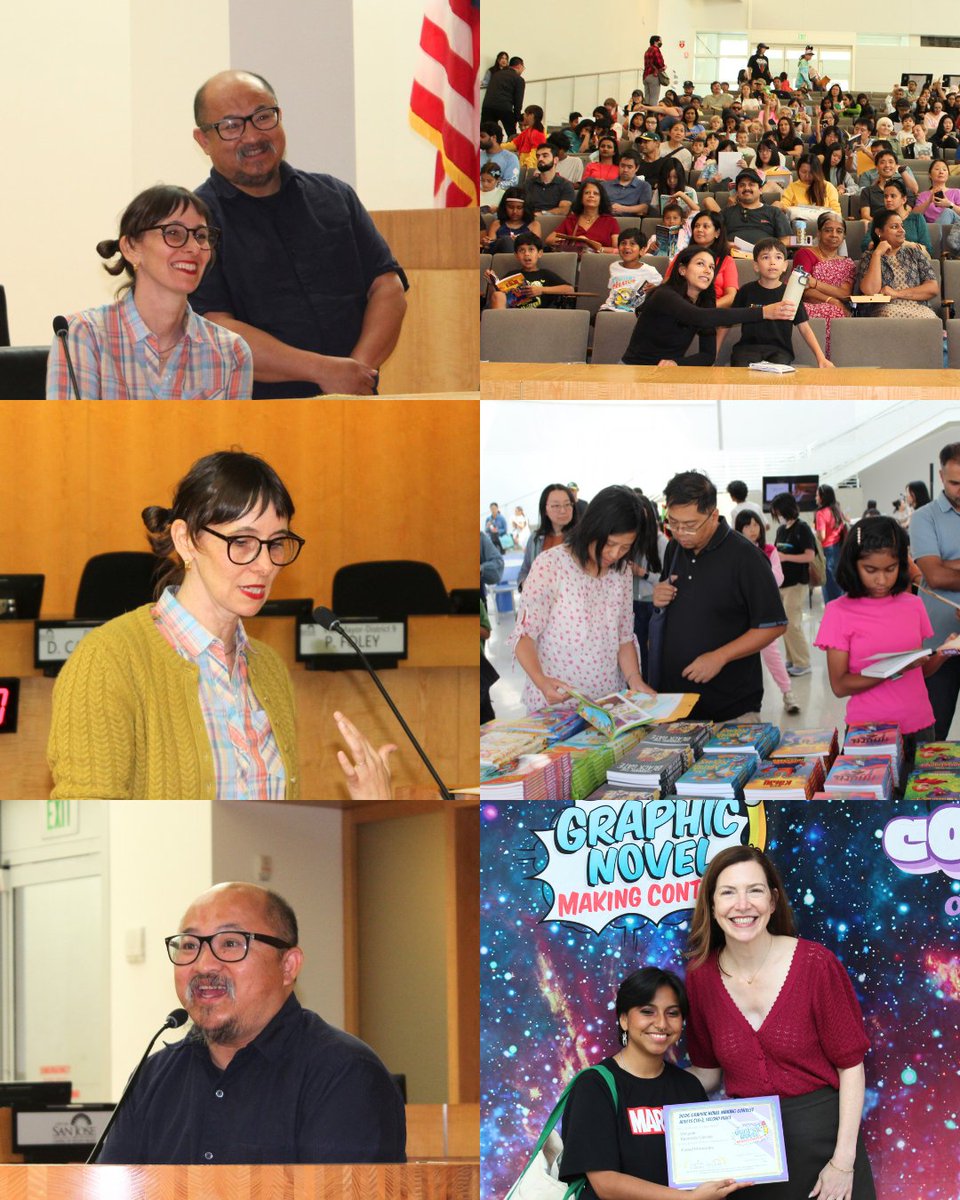 sanjoselibrary's tweet photo. Over 400 people joined us on Saturday for our 2026 Graphic Novel Making Contest Awards Ceremony. π
Thank you to all those who attended. View more pictures here: https://t.co/xA3VOs6nz9
#GraphicNovels #RightToLibrary https://t.co/hi1U3r9O1b