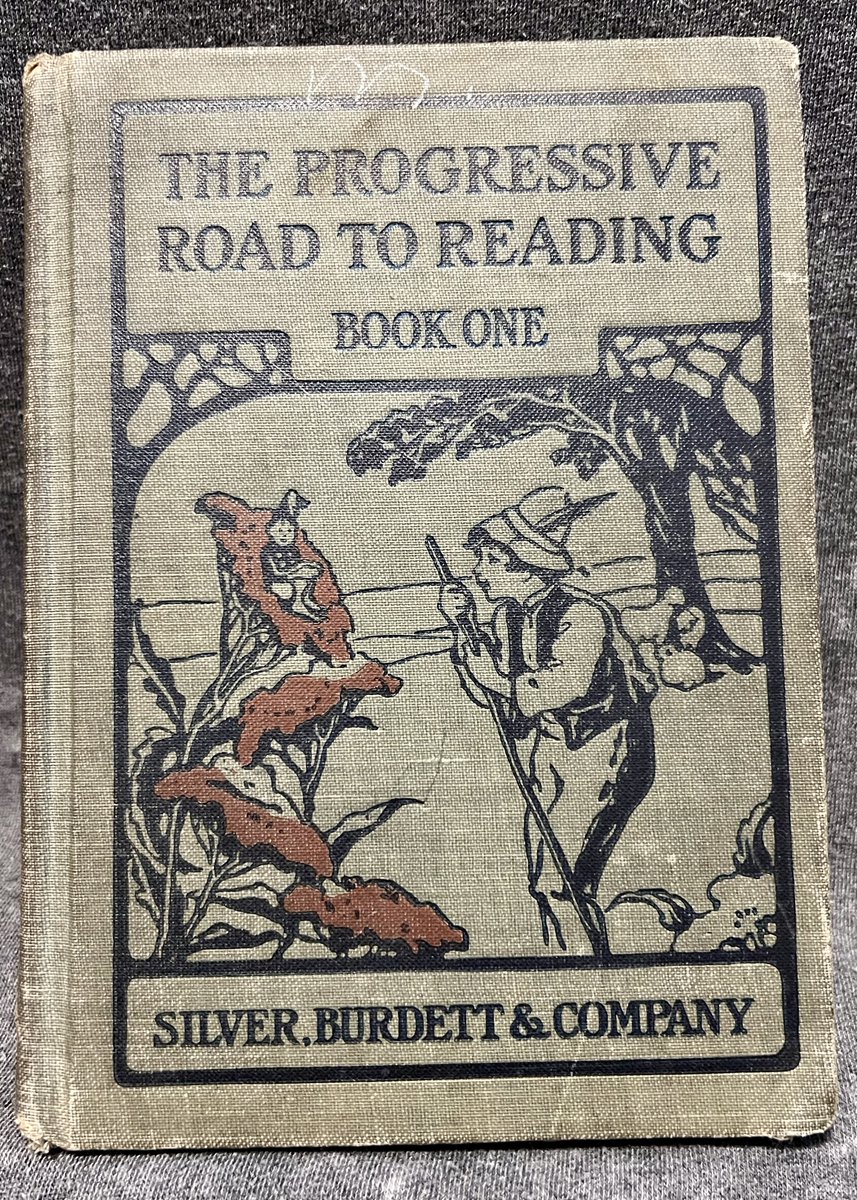 TeriE's tweet photo. ANTIQUE #PRIMER The Progressive Road to Reading Book One 1920 Silver Burdett #AntiqueBook #ReadingPrimer Hardcover
https://t.co/J1vmbvK6bw
#Illustratedbooks #childrensbooks #vintagebooks #schoolbooks #antiques #books #collectiblebooks #educational #childrenseducation #reading https://t.co/bHmi3KKBoe