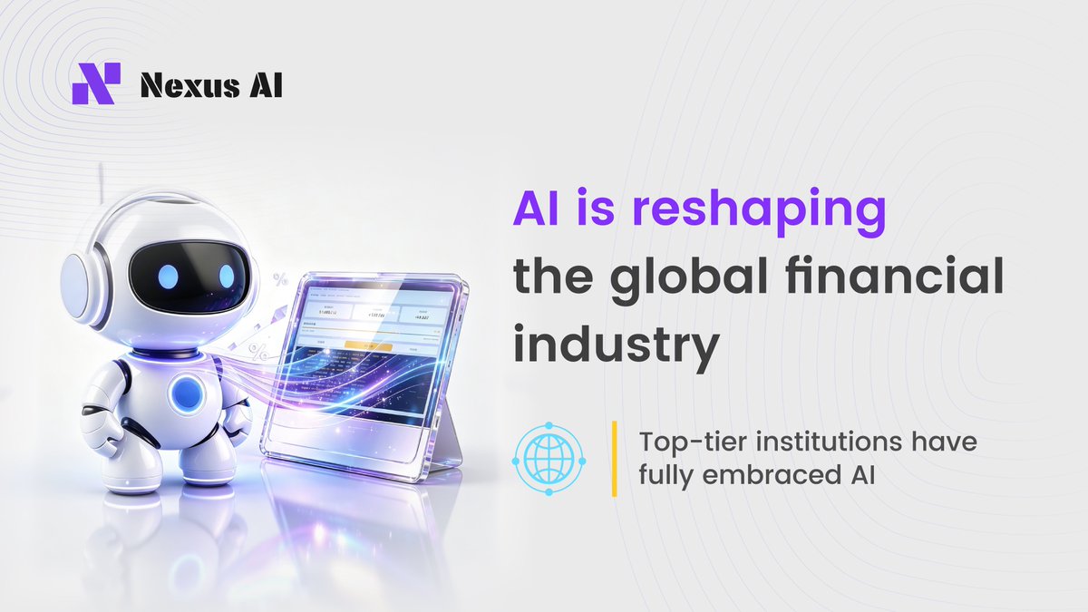 NexusAIGlobal__'s tweet photo. Top institutions have fully embraced AI, with near 100% AI adoption rate among quantitative funds. NexusAI allows all participants to participate fairly and easily experience the AI-driven quantitative ecosystem.🚀

#NexusAI #AIQuantitative #Web3 https://t.co/unrJwrAEee