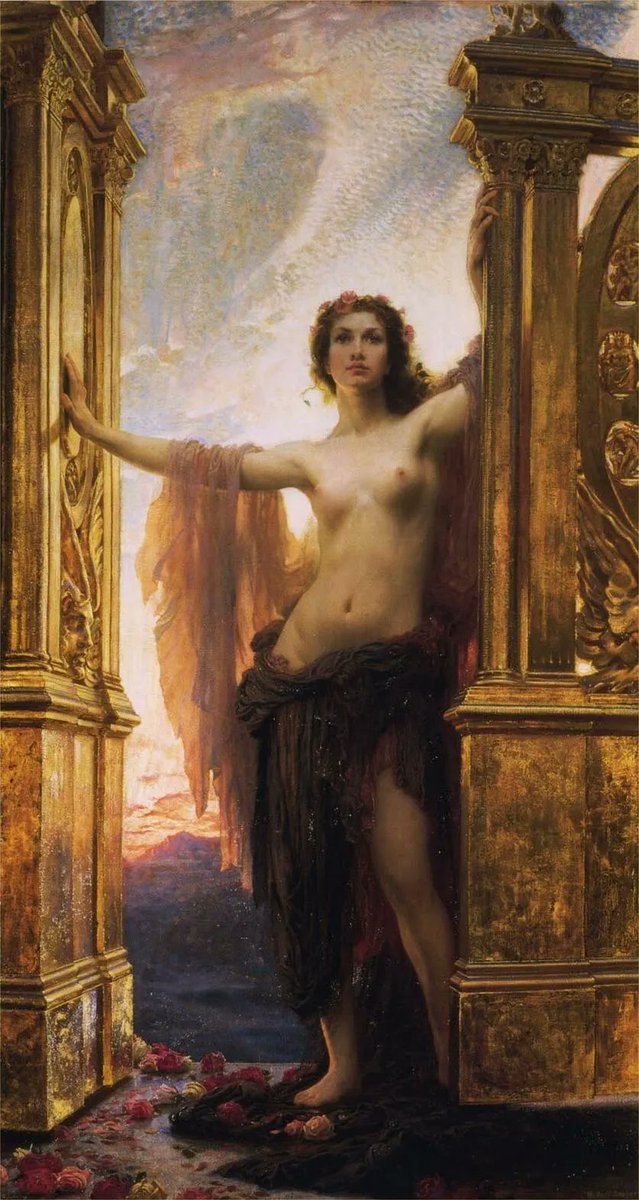 httpsmnemos's tweet photo. “The Gates of Dawn” Herbert James Draper 
c. 1900 https://t.co/mFAFuJnMjw
