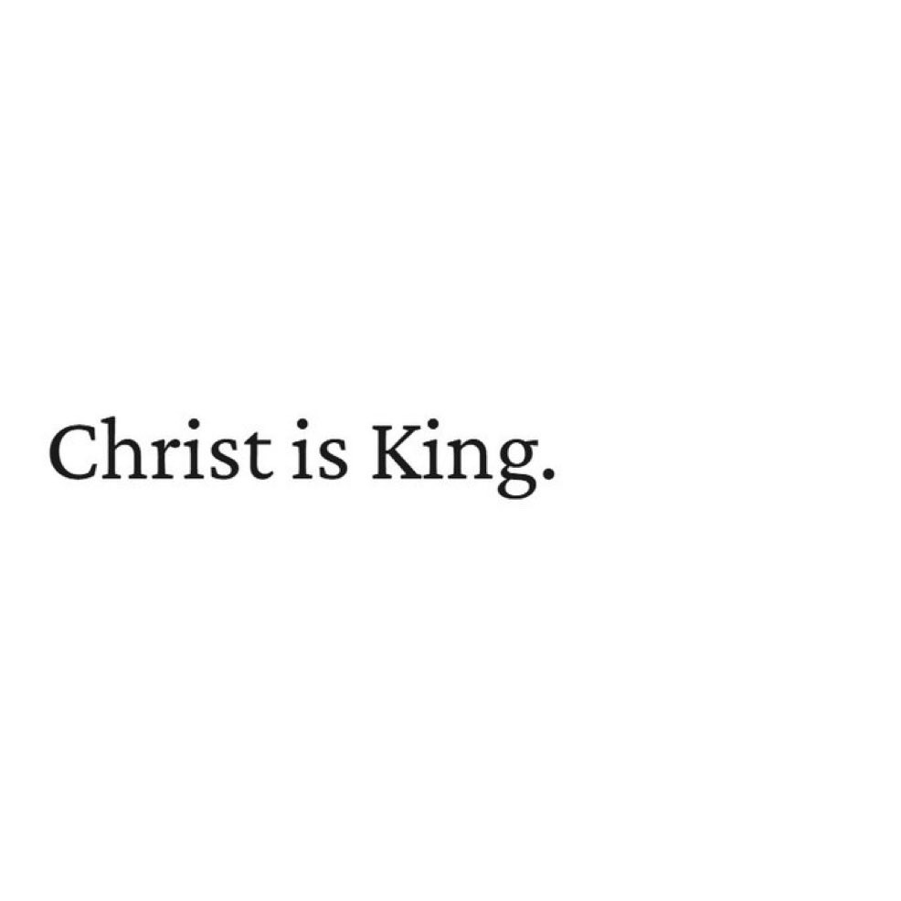 ljungafaith's tweet photo. Christ is King. https://t.co/WgW07yKGim
