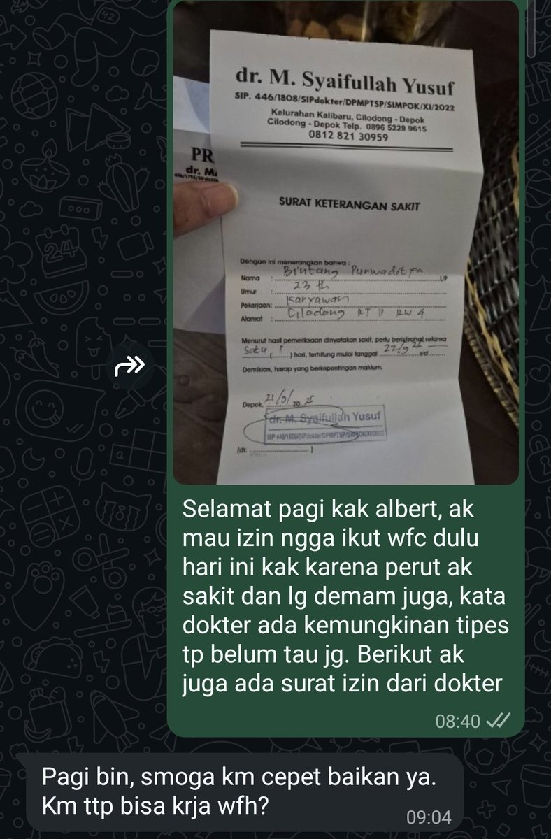 zuvezda's tweet photo. Kapan ya punya kerjaan yg kalo sakit ngga tetep dipaksa kerja https://t.co/TG3QJZHHki