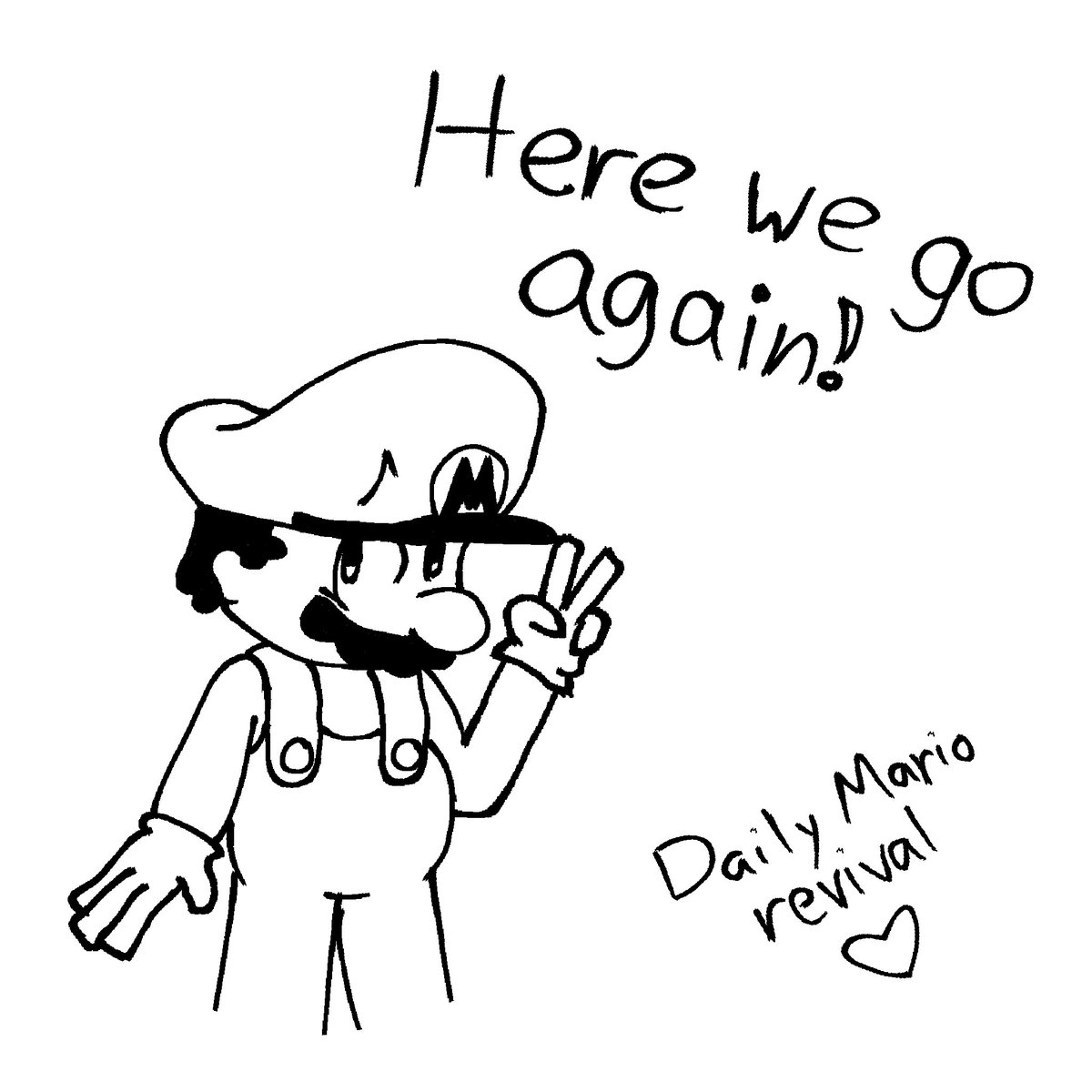 DailyMDoodlz's tweet photo. Day 1 (part 2) || Here we go again!

(DAILY MARIO REVIVAL!!!!) #mario https://t.co/4xVCQmO6pO