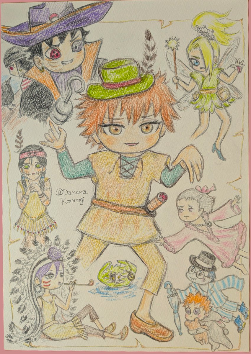 DararaKoorogi's tweet photo. 暁のネバーランド、行ってみたいですか？（過去絵）

本家ピーター・パンと違って片道切符です、おそらく

#naruto https://t.co/V2vGEarUeW