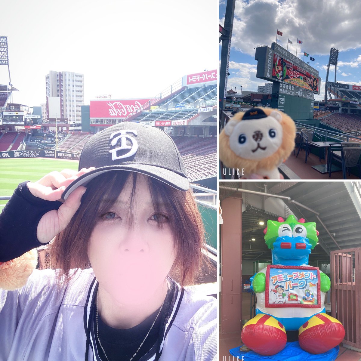 kotata_ch's tweet photo. 少し加工強めに！
(写真の人は実在しませんw)

初めてのマツダスタジアム！

ジャイアンツの応援頑張ってきます🐰

#ジャイアンツ #巨人 https://t.co/qlGdVFurPJ