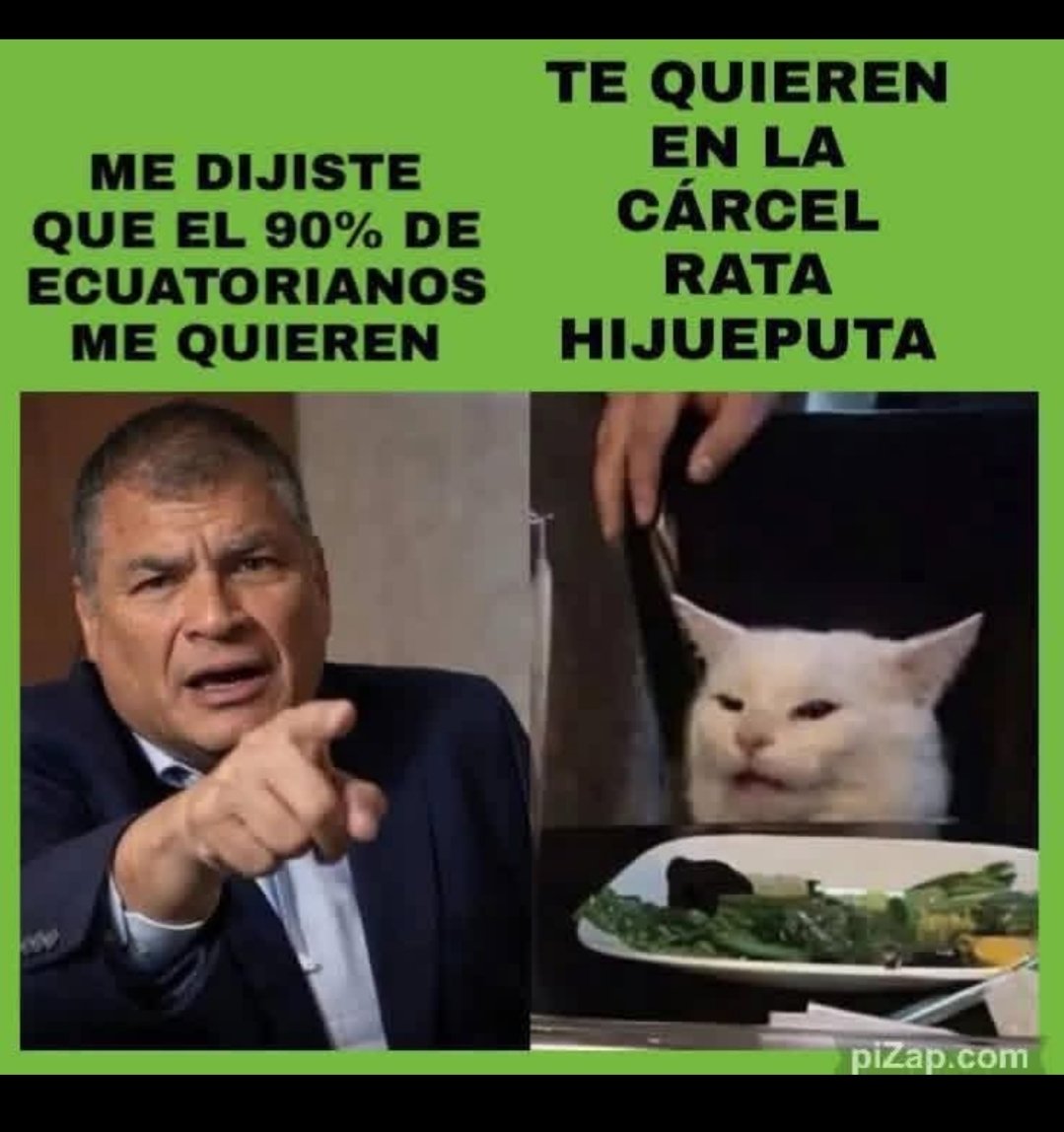 pinchagua19's tweet photo. MAMELUCO EL PUEBLO ECUATORIANO TE QUIERE 
PERO EN LA CÁRCEL 
😎🇪🇨 https://t.co/uvJ2LGtlZV
