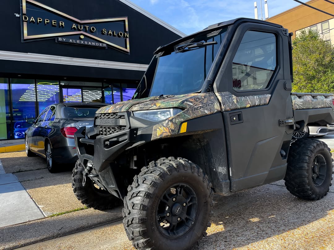 DeedeeLuyzda's tweet photo. Off-road style and all-day comfort. Premium ceramic tint for your Polaris XP 1000 blocks heat, reduces glare, adds privacy, and protects against UV rays—keeping every ride cooler, clearer, and more comfortable. https://t.co/zLxVSH3s0X