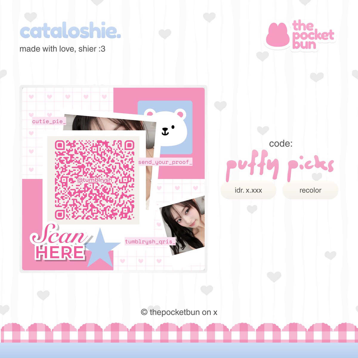 thepocketbun's tweet photo. ㅤ
           rt ini kalau ingin mendapatkan 
           .. % 💬  ꒰⠀puffy picks⠀꒱  ᘏ ⑅ ᘏ
ㅤ https://t.co/Q31DvdikKX