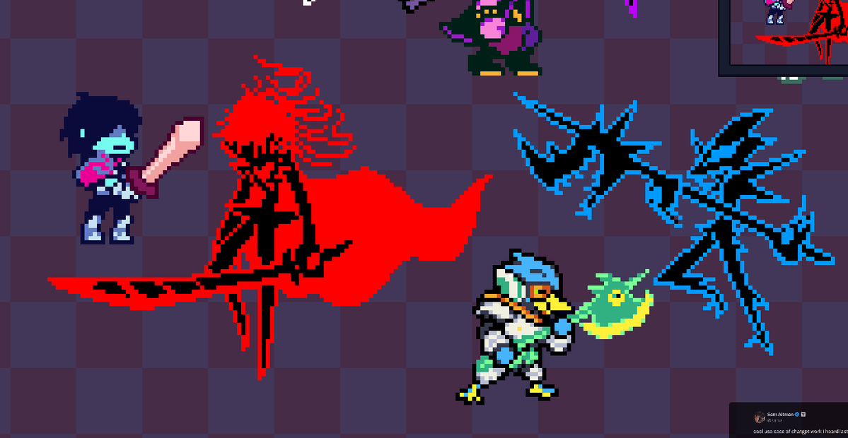 NIHIL_midnia's tweet photo. Wow I did not expect this to blow up so uh

Kris knight take + berdly is here too
#deltarune #deltarunefanart https://t.co/eVNq3Sigb5