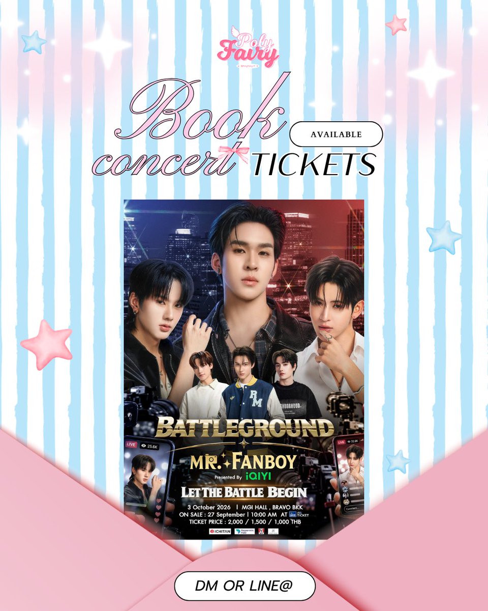 Polyfairy17's tweet photo. ━♡🫸🏻รับกดบัตร🫷🏻+ﾟ♡ ━
➖ค่ากด 300 (กดไม่ได้คืนเงินเต็มจำนวน)
➖กดแบบ 1:1 ไม่ซ้อนคิว
➖ยูสลูกค้า  / ยูสร้าน 

🗯️จองคิว / สอบถามรายละเอียดทาง DM หรือลิ้งไลน์บนไบโอ
#รักสุดใจนายแฟนบอยSeries
#MrFanboySeries 
#MandeeWork https://t.co/Ci2d1pIsOz