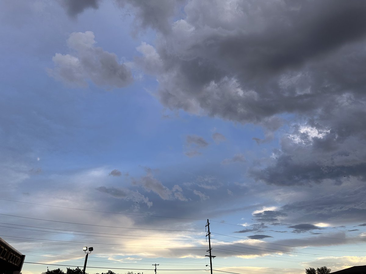 Brandon7Premo's tweet photo. September 21st, 2026
9:54PM 

No edits, yet these clouds still be looking "strangely different"..almost look fake or something, but again no edits. Looks freaking good taken on iPhone. For some reason I get "time travelers" vibes. Neat neat https://t.co/AQ1W0ifhAk