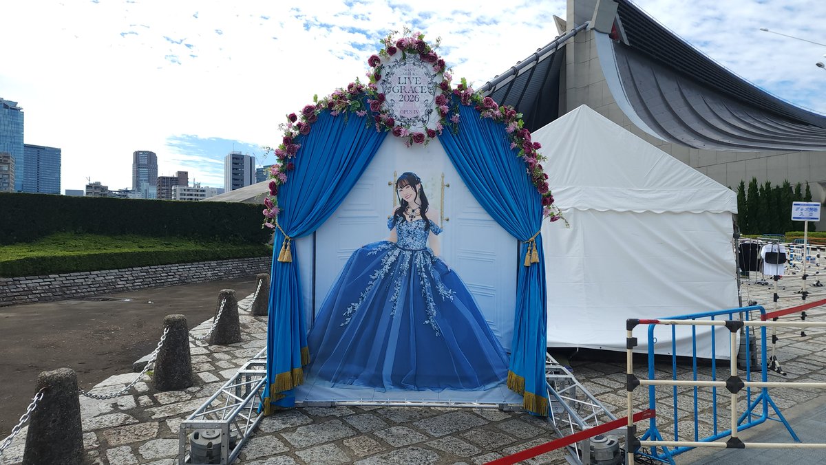 yohiro_'s tweet photo. 台風一過の晴天！今日から奈々さんGRACE4！フルオケも4回目の参加です！
#水樹奈々
#LIVE_GRACE_4 https://t.co/7mxHLujkcW