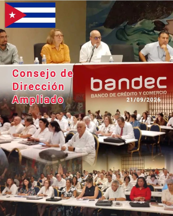 SubdircontCmg's tweet photo. Consejo de Dirección Nacional Ampliado de BANDEC iniciando con el análisis de las transformaciones económicas principalmente las del Eje 11 
@BCamaguey https://t.co/iqLNLXUHYq