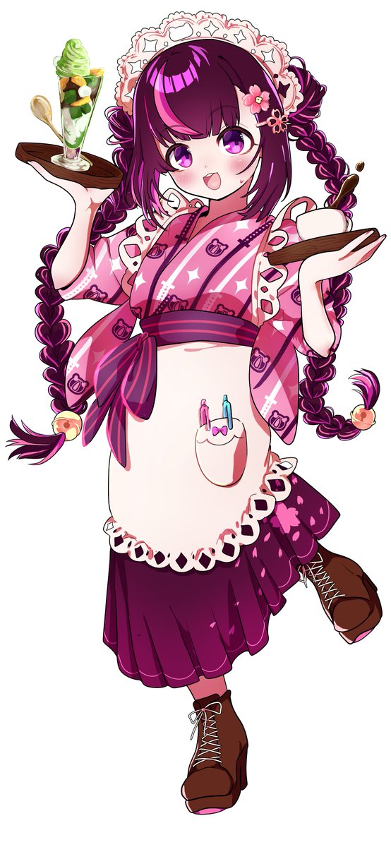 Tomy_grotesque's tweet photo. 袴メイド　ムサシ
せっかく全身描いたからアクスタにしたいな、欲しい人いるかな https://t.co/BL7Llrk3cA