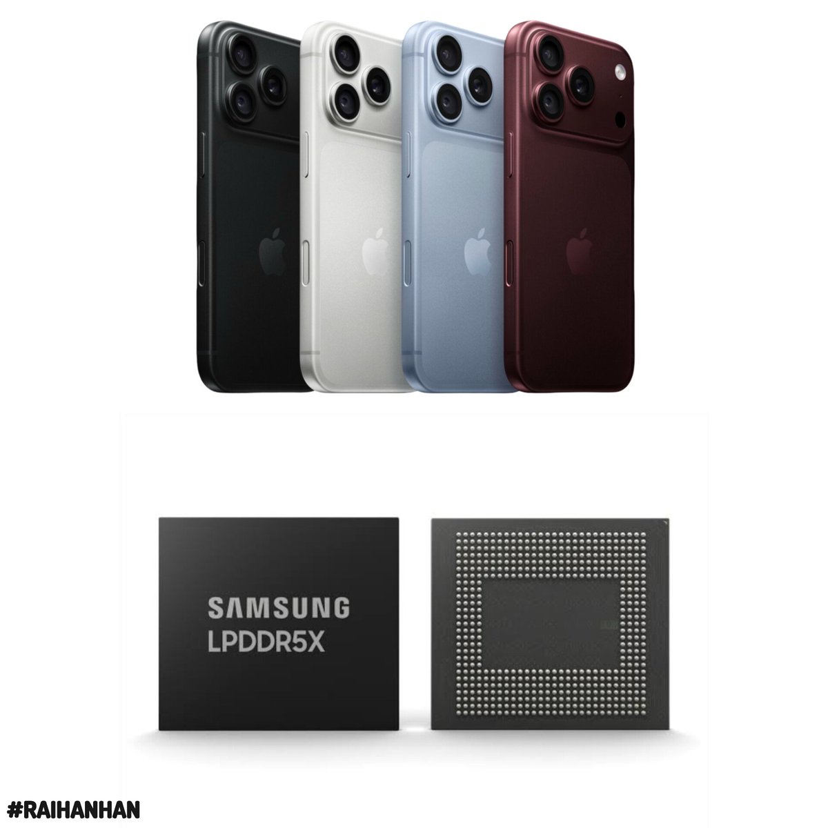 raihanhan121's tweet photo. 🚨 UPDATE! iPhone 18 Pro Series Prices Confirmed to Increase in Early 2027

➡️ Apple has reportedly approved Samsung’s proposed memory price increases for Q1 2027 supply:
⬆️ 12GB RAM: ~33%
⬆️ NAND Storage: ~27% https://t.co/mBBwWjqbuh