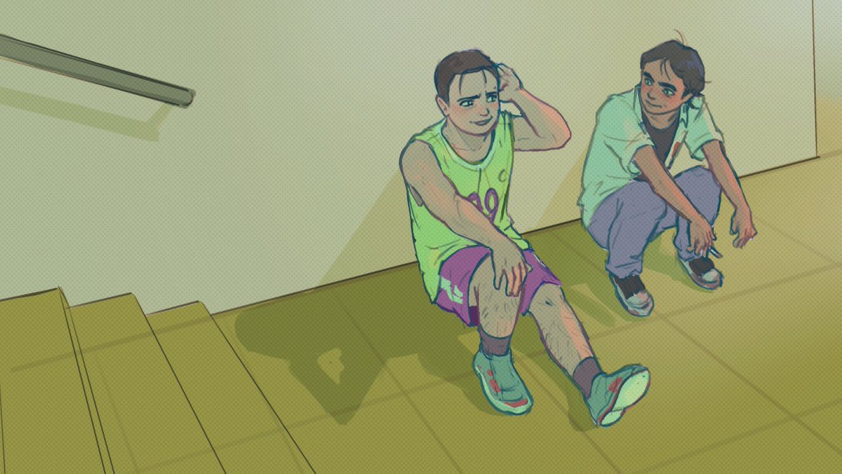 MoriRoti's tweet photo. Edo &amp; Rafa, OC SMA slop aelah. Hasil gambar semalem telponan ama temen bjir https://t.co/rVcMptkJxA