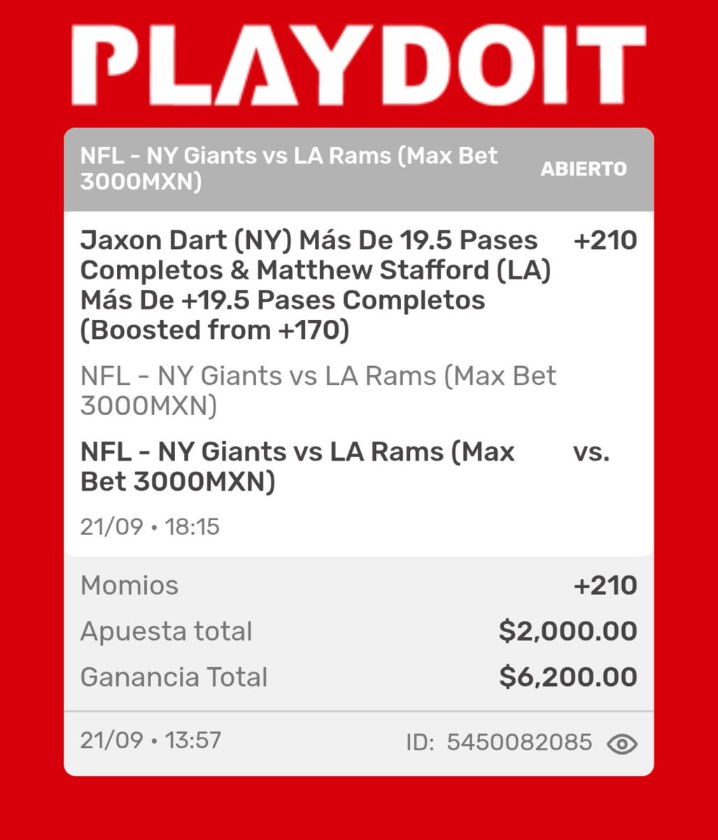 Ramcheto1's tweet photo. @playdoitmexico Tío @playdoitmexico , que pasara con mi apuesta? Queda anulada? 👉🏻👈🏻 https://t.co/ZMS847zU0L