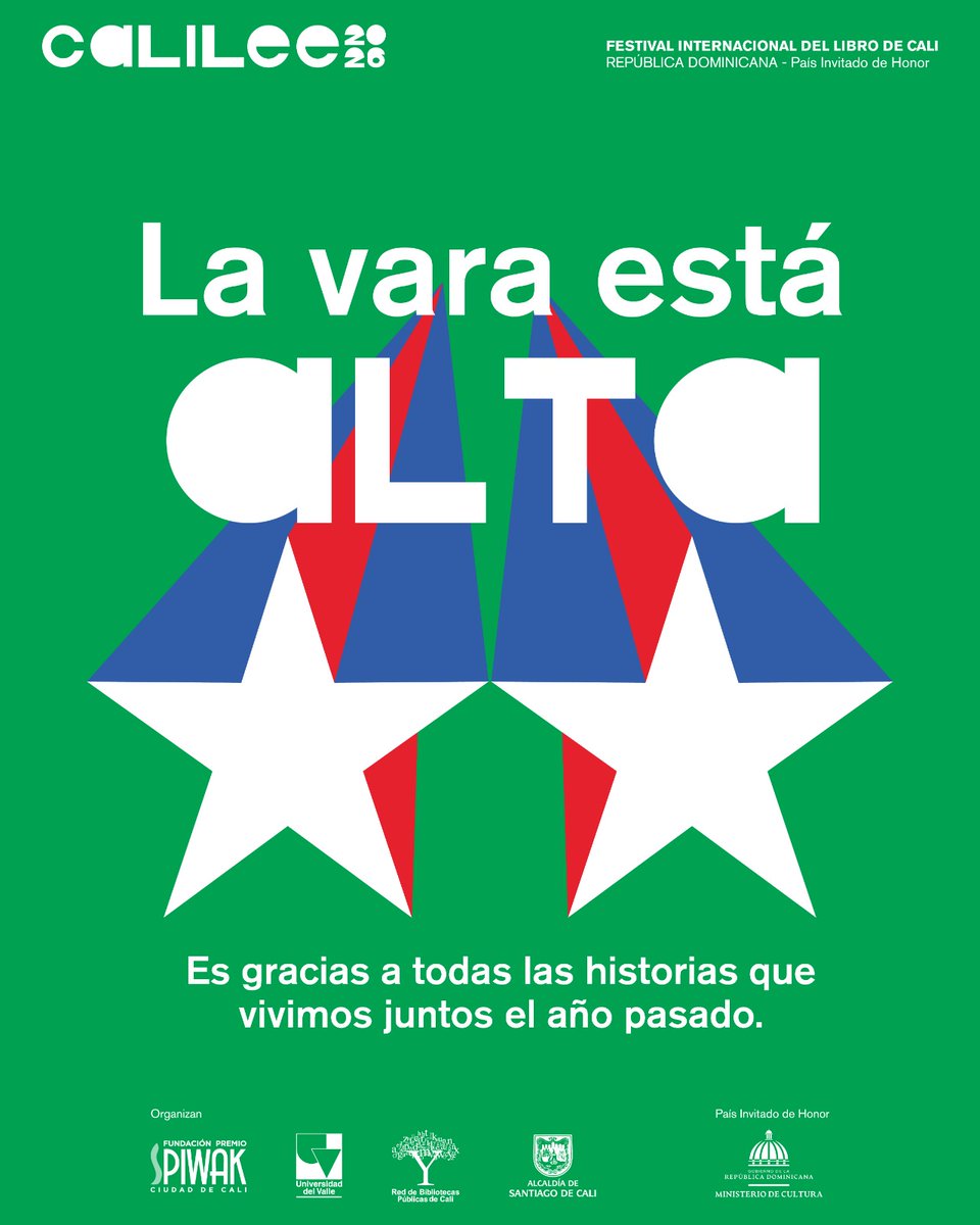 Calileeoficial's tweet photo. La vara está alta. 📚✨

La edición pasada nos dejó grandes encuentros, miles de lectores y muchas historias por contar. Pero esto apenas comienza.🤩

Este año, venimos a subirla.
Más historias, más encuentros y nuevas experiencias nos esperan en el Cali Lee 2026.😉
#CaliLee https://t.co/MDZRqGJ4pM