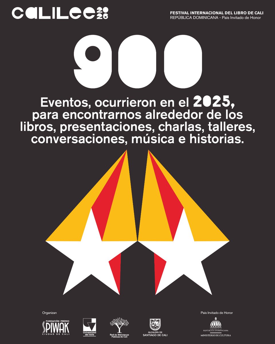 Calileeoficial's tweet photo. La vara está alta. 📚✨

La edición pasada nos dejó grandes encuentros, miles de lectores y muchas historias por contar. Pero esto apenas comienza.🤩

Este año, venimos a subirla.
Más historias, más encuentros y nuevas experiencias nos esperan en el Cali Lee 2026.😉
#CaliLee https://t.co/MDZRqGJ4pM