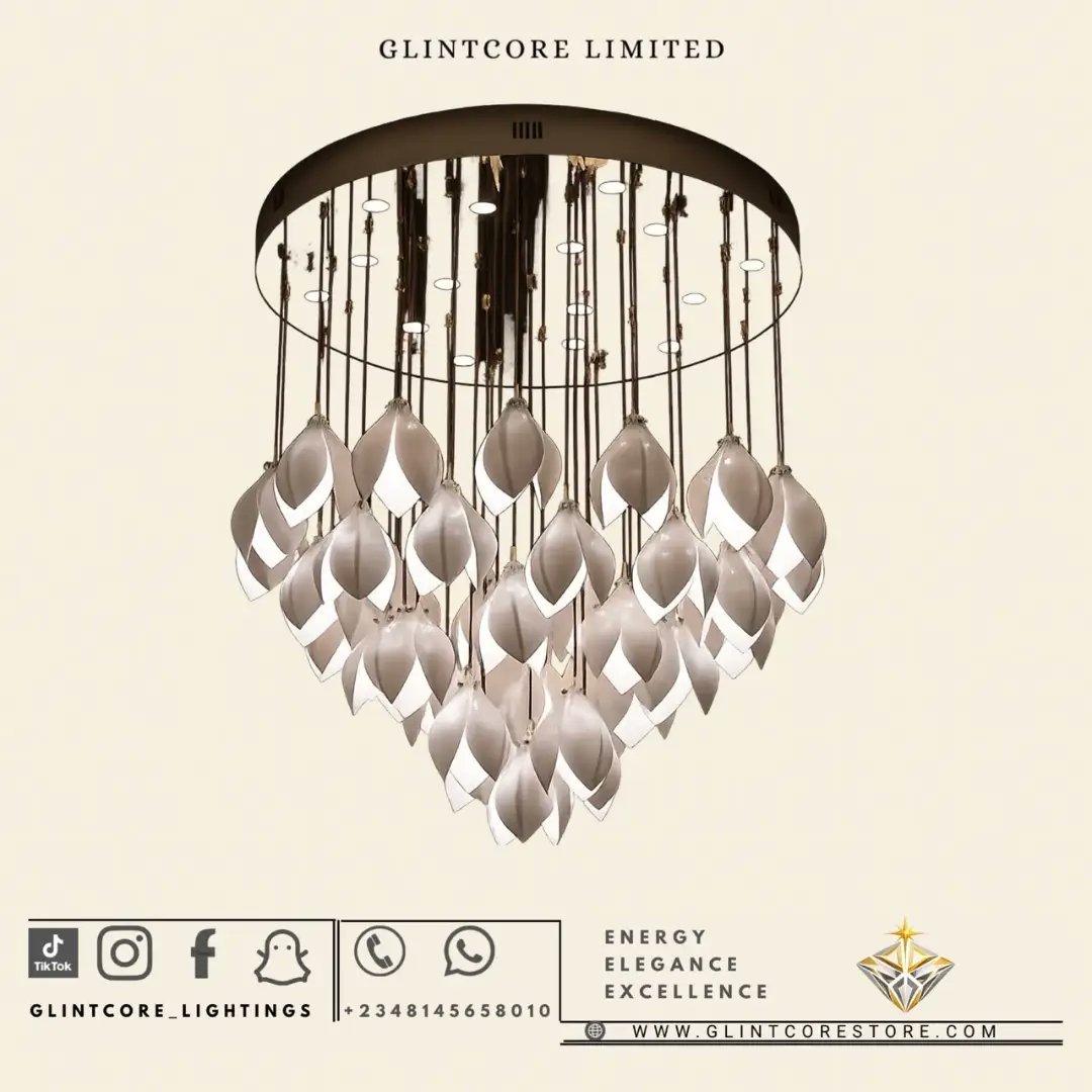 averyroberts3b1's tweet photo. Luxury Lotus Petal Flush-Mount Chandelier

Elevate your space with cascading lotus-inspired frosted glass petals and a sleek gold frame. Its layered design casts a soft glow, perfect for living rooms, dining areas, bedrooms, hotels, luxury https://t.co/c1U7BclimM