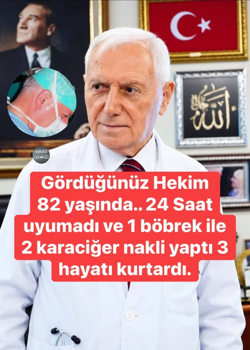 beratbilecik11's tweet photo. 82 Yaşında Bitmeyen Bir Azim: 24 Saatte 3 Nakil, 3 Hayata Umut
Türkiye’nin yetiştirdiği değerli bilim insanlarından Prof. Dr. Mehmet Haberal, ilerleyen yaşına rağmen insan hayatı için mücadele etmeyi sürdürüyor. https://t.co/yD98OgblwC