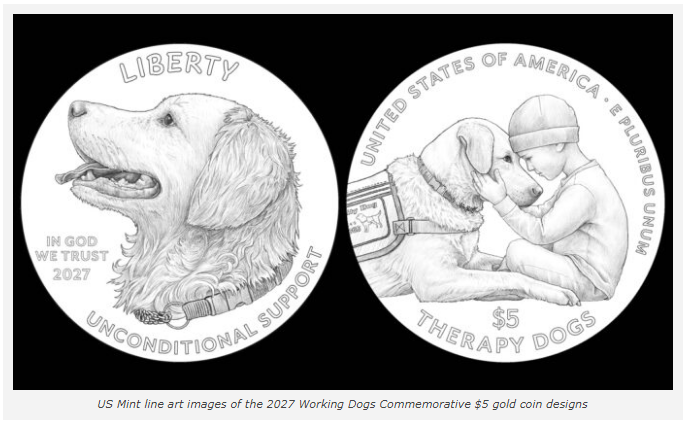 flowww99's tweet photo. the US mint just unveiled the first ever DOG COIN

you can literally spend them like real currency
https://t.co/8yGPWx9gOT https://t.co/wMQmgj81Fj