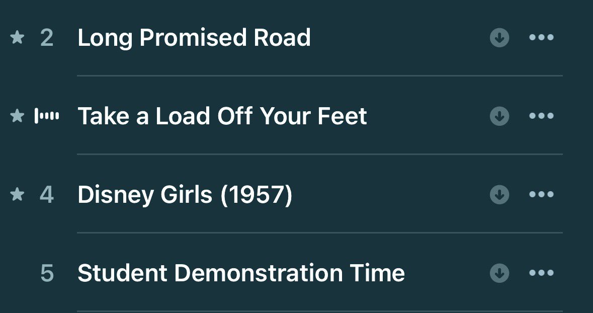 beej_boys's tweet photo. so funny that three of the most beautiful songs ever are followed by easily one of the worst https://t.co/1cA7yk1ocG
