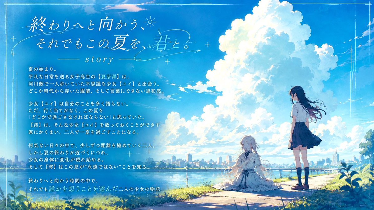 _shiyuru's tweet photo. 『#この夏が終わる前にきみと』 https://t.co/98fljNAjC6