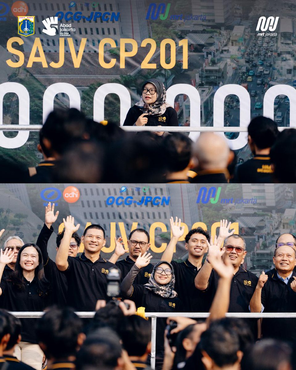 mrtjakarta's tweet photo. CP201 Capai 10 Juta Jam Kerja Aman tanpa Lost Time Injury!

Sejak dimulai pada 15 Juni 2020, paket kontrak CP201 yang dikerjakan oleh joint venture antara Shimizu Corporation dan PT Adhi Karya (Persero) atau SAJV berhasil mencapai 10 juta jam kerja aman dengan 1.155 hari tanpa lost time injury.

Pencapaian ini merupakan bukti konsistensi dalam menjaga budaya K3 dengan efektif. Selain itu, 10 juta jam kerja aman menunjukkan keberhasilan semua pihak dalam menjaga keselamatan para pekerja.

Contract Package 201 merupakan salah satu paket kontrak dalam pembangunan fase 2A lin utara selatan. Ruang lingkupnya mencakup pembangunan dua stasiun (Thamrin dan Monas) serta terowongan dari Bundaran HI hingga Harmoni. Proyek ini dikerjakan oleh joint venture antara Shimizu Corporation dan PT Adhi Karya (Persero) atau SAJV.

#MRTJakarta
#UbahJakarta