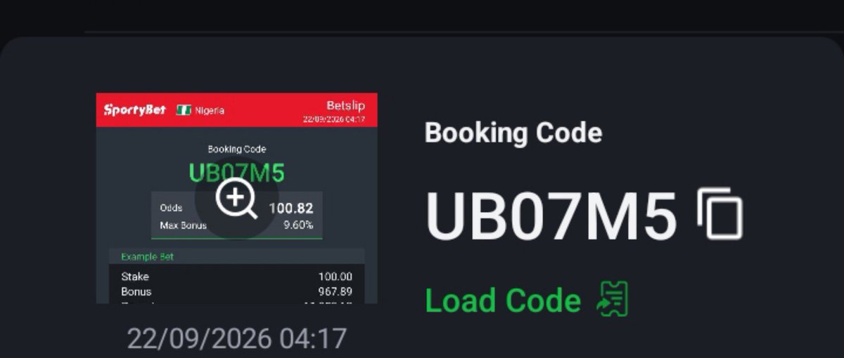 suresweetbet's tweet photo. 100 IS THE LUCKY NUMBER 

CODE 👉 UB07M5

BET WISELY 🔞 https://t.co/MqLze8W0xz