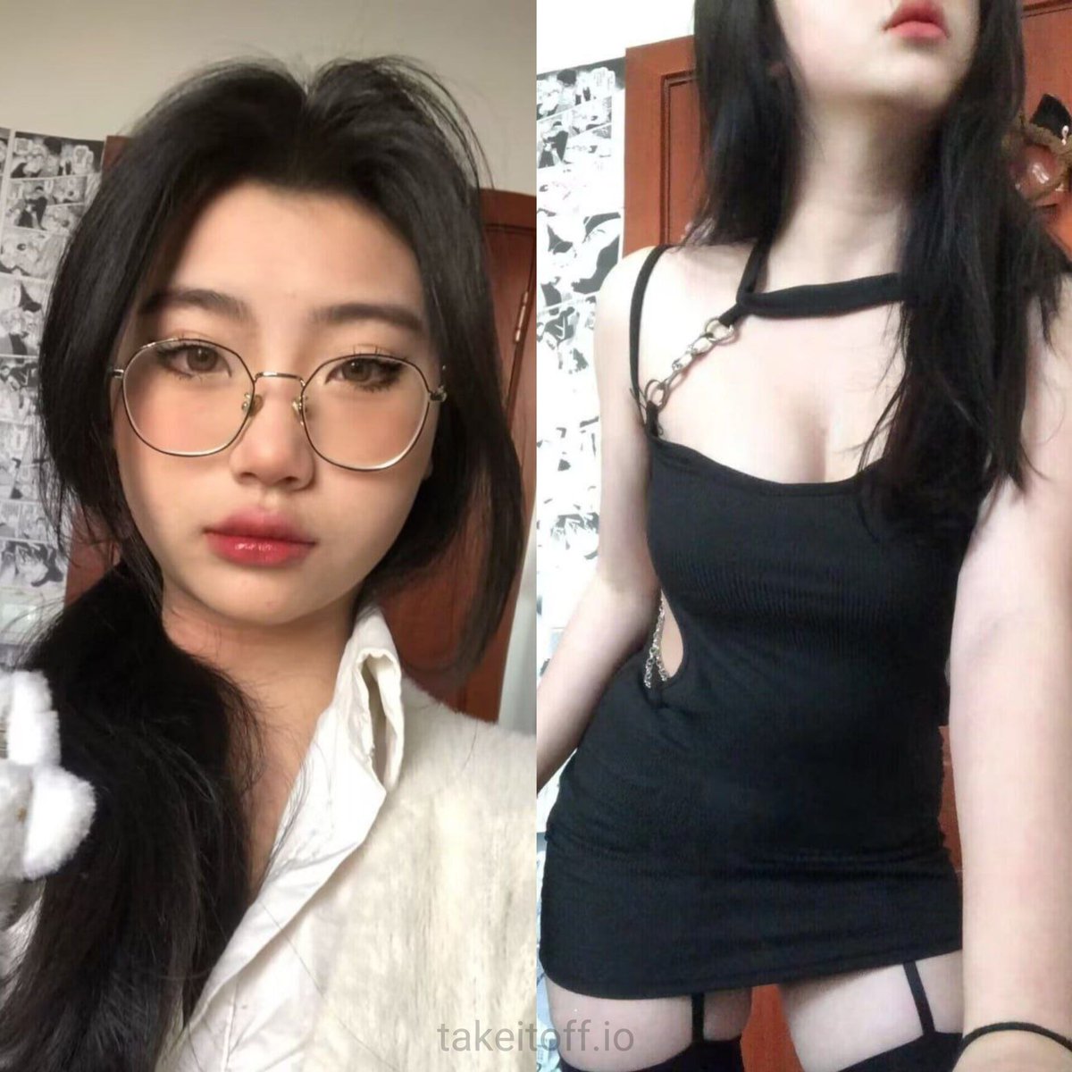 istante_oltre's tweet photo. 眼鏡妹的反差，你們愛了嗎❤️  #反差 #少女 #��女 https://t.co/iZcTUrspQk