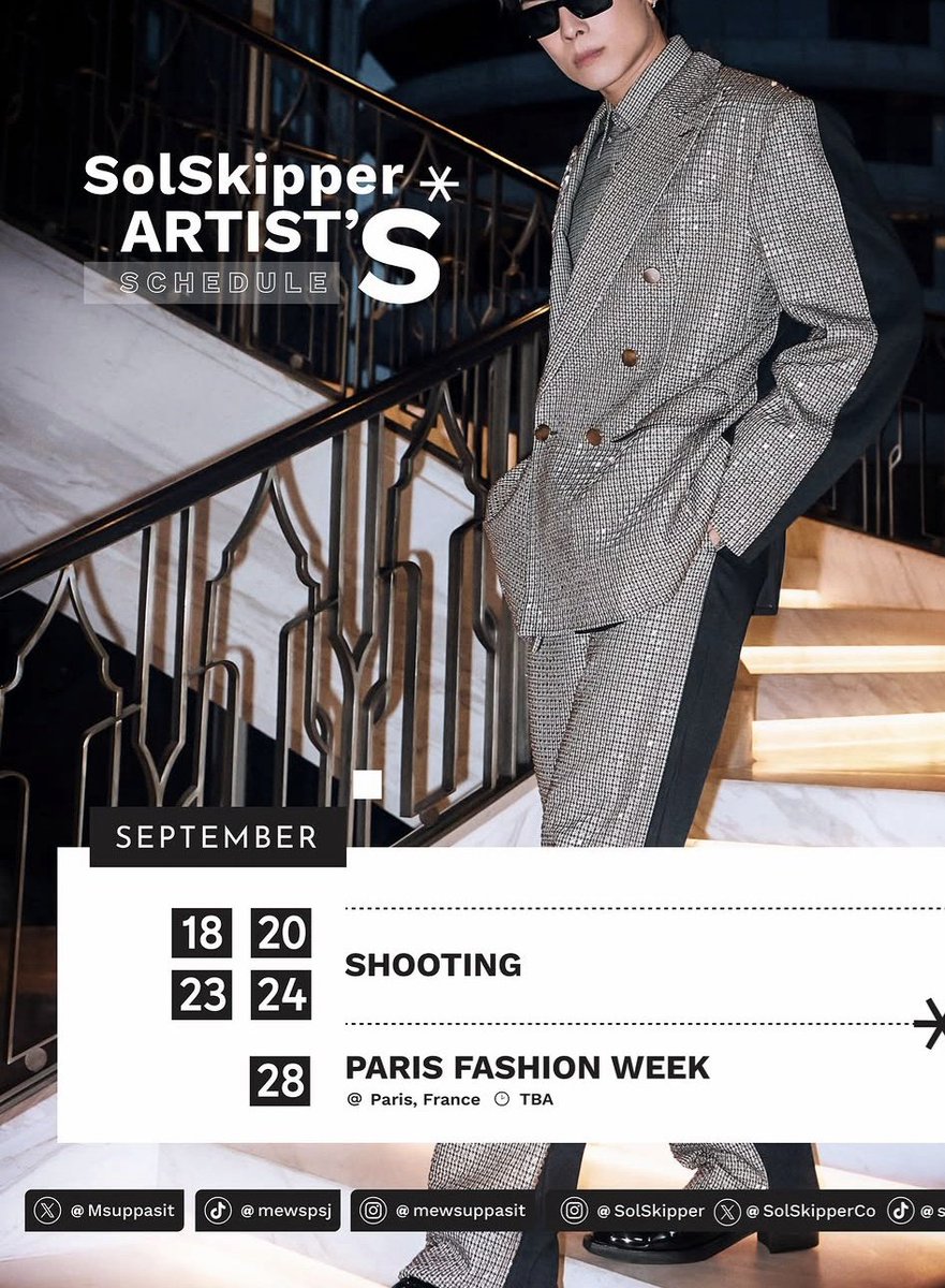 IstvnnNagy4's tweet photo. Good morning everyone! Sunny has an event today,Mew is filming and we're already buzzing with excitement for Paris Fashion Week🤍

@MSuppasit
#MewSuppasit
#มิวศุภศิษฏ์
@sunnywnrt 
@SolSkipperCo https://t.co/W1qsFXZGxt