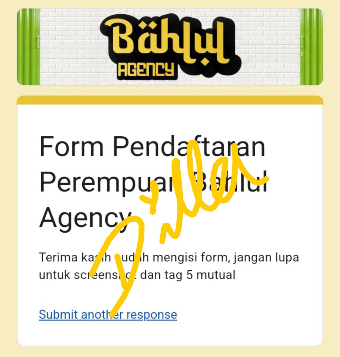 dillathalea's tweet photo. @BAHLULagc ayo seagency lagiiiy!

@aoaokaok @gstamadea @fidochrist @qauramisha @datgurldin https://t.co/1QNZ5ScCPb