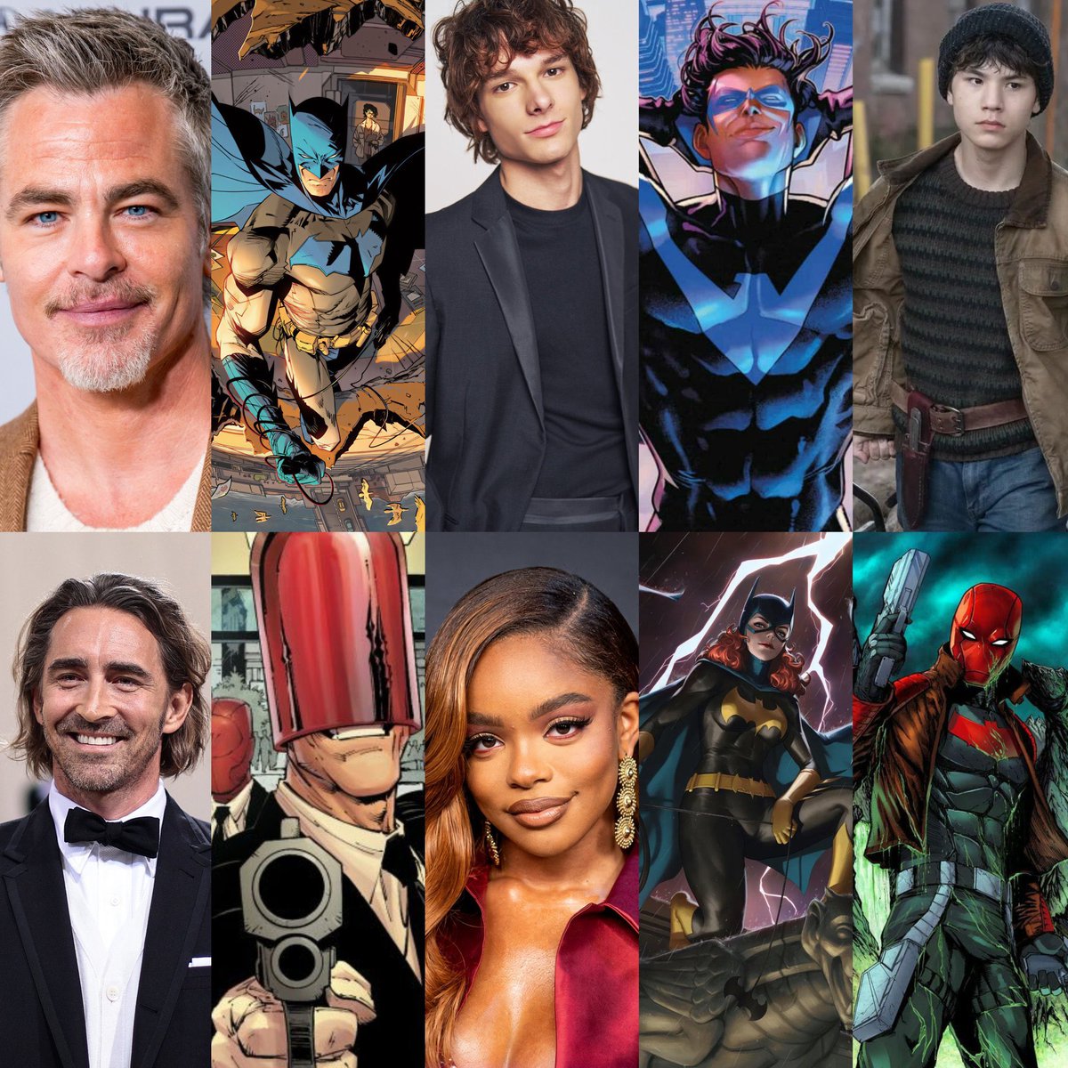 OsquiGeek's tweet photo. ¡LA BATIFAMILIA ASCIENDE 🧑🏻👊🏻🪽🔵🧑🏻🔫🧨🔴!
Aparentemente este sería el elenco confirmado de la película animada de #DynamicDuo:
- #MasonThames como #DickGrayson
- #LoganKim como #JasonTodd
- #MarsaiMartin como #BarbaraGordon
- #LeePace como #RedHoodOne
- #ChrisPine como #Batman https://t.co/hlHGXaQTfy