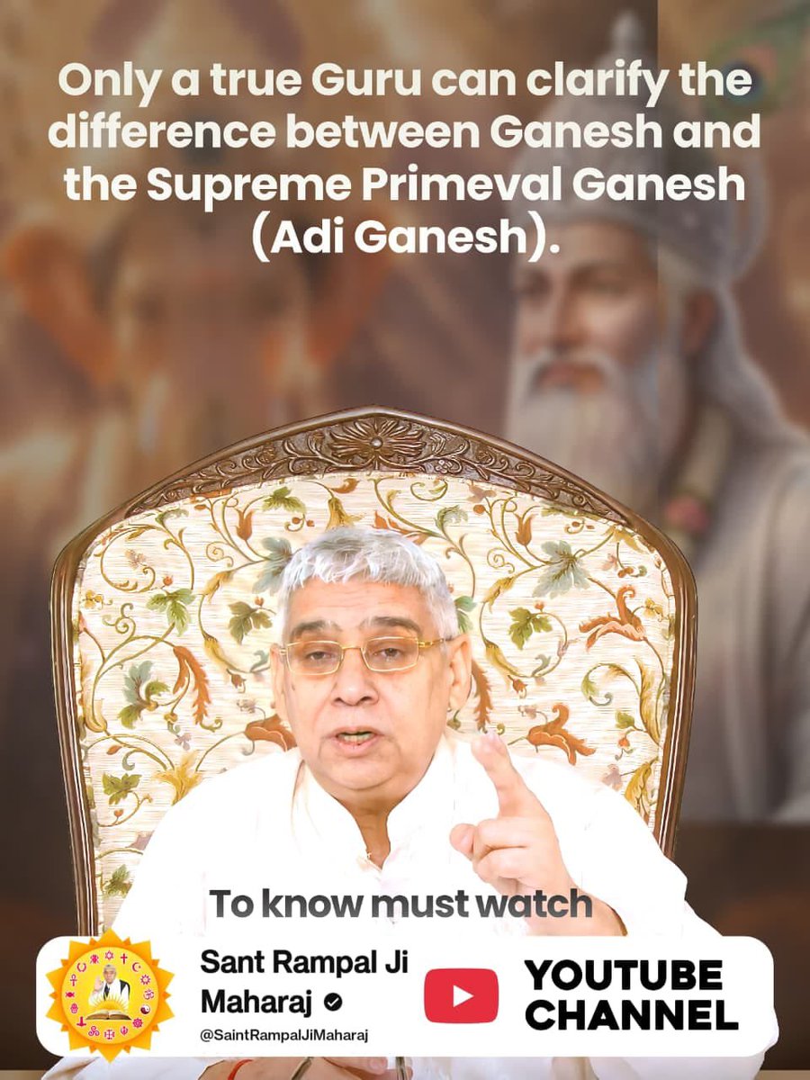 Amansharmapand7's tweet photo. #StoryOf_AadiGanesha

Only a true Guru can clarify the difference between Ganesh and the Supreme Primeval Ganesh (Adi Ganesh).

Sant Rampal Ji YouTube https://t.co/pT0GcI4Rxw