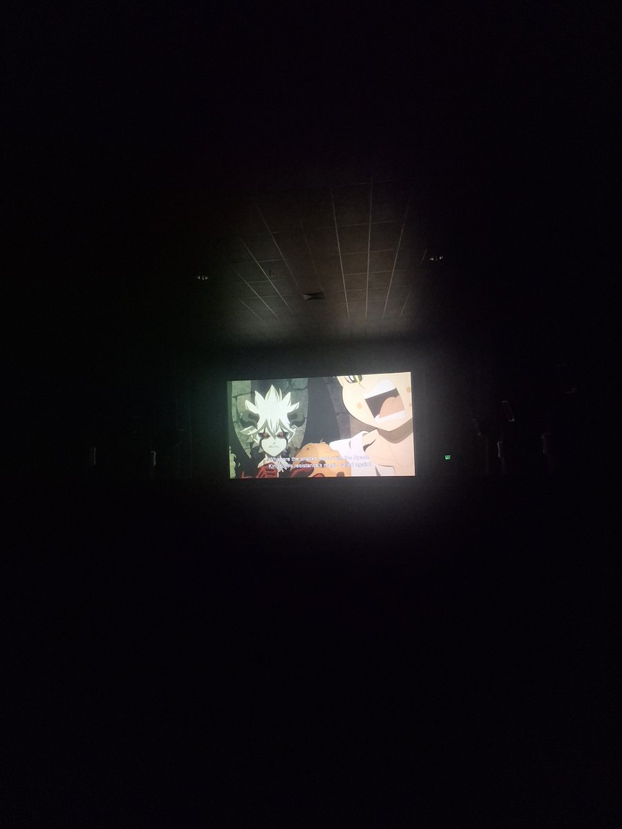 RoulacaseBryant's tweet photo. 1st episode was so good. Everyone was screaming and clapping once we got to Black Clover. There was a good amount of people too!!. Animation was amazing. I swear the episode didn't last 10 min. Can't wait for more!! I LOVE Black Clover so much!!#BlackClover #BlackCloverSeason2 https://t.co/1QFCFgu6fl