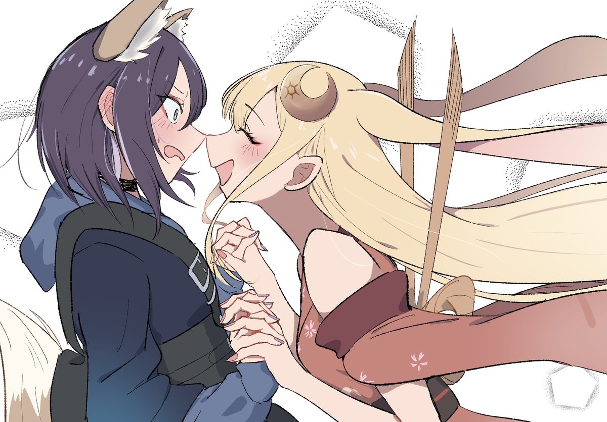 dokusai_0207's tweet photo. 鼻ツン🦊🐰 https://t.co/RaIwb0xBwY