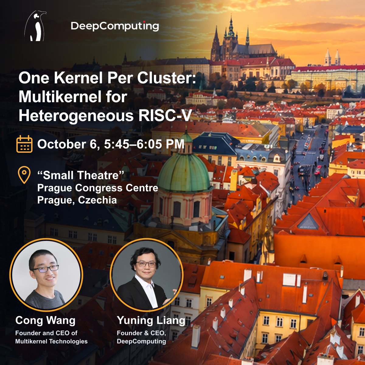 DeepComputingio's tweet photo. Heterogeneous RISC-V is no longer a corner case. When hardware clusters differ in vector register width or RVV version, a single Linux kernel can struggle to represent every core’s real capabilities.

At Linux Plumbers Conference 2026, Cong Wang and @Yuning_XC5  will explore a multikernel approach: booting one independent Linux kernel per hardware cluster, with each kernel built for the silicon it runs on.

#LinuxPlumbersConference #RISCV #LinuxKernel #RVV #OpenSource