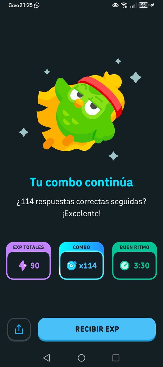 _ShadeLynnX's tweet photo. Oficialmente mi racha con Duolingo ha durado más que mis relaciones 🥹🥹

(Aprovecho a presumir mi combo de +100) https://t.co/9A74vU9xCp